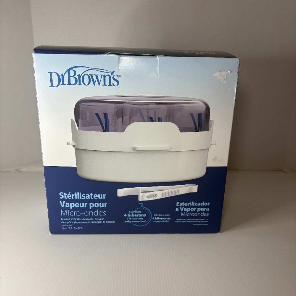 Dr. Brown's Natural Flow Microwave Steam Sterilizer NEW